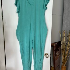 Smash + Tess Turquoise Jumpsuit